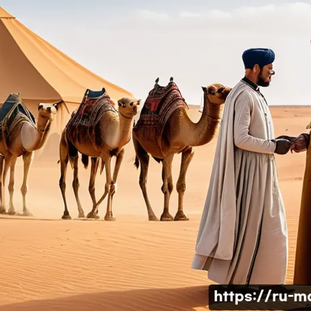 모리타니 서부 사하라 문제 - A detailed historical scene depicting the colonial era in Northwest Africa, showing Spanish colonial...