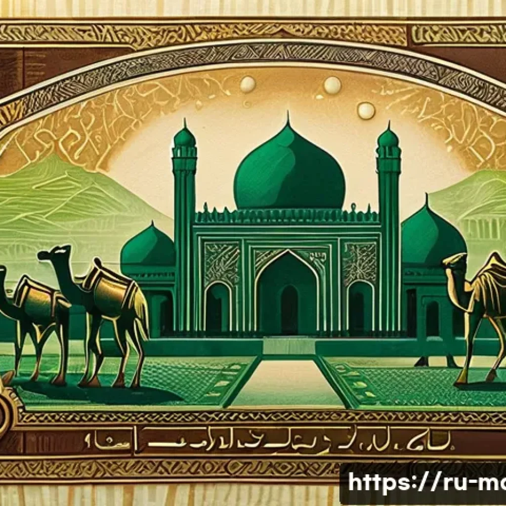모리타니 화폐 단위 - A detailed close-up of a Mauritanian banknote featuring ancient architectural monuments and camels, ...